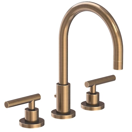 Newport Brass Widespread Lavatory Faucet in Antique Brass 990L-06